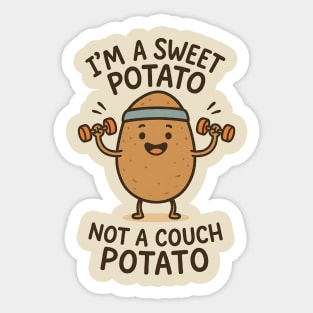 Sweet Potato Mood – Retro Vintage Aesthetic- Funny Sweet Potato Sticker